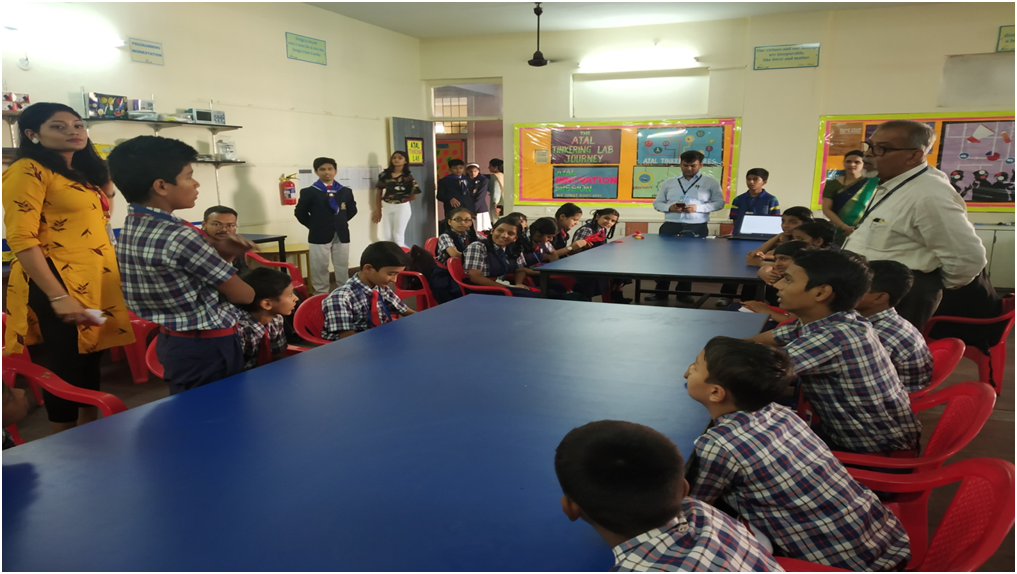 Underprivileged children visit Atal Tinkering Lab