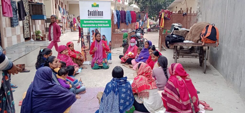 Educating slum women on health
