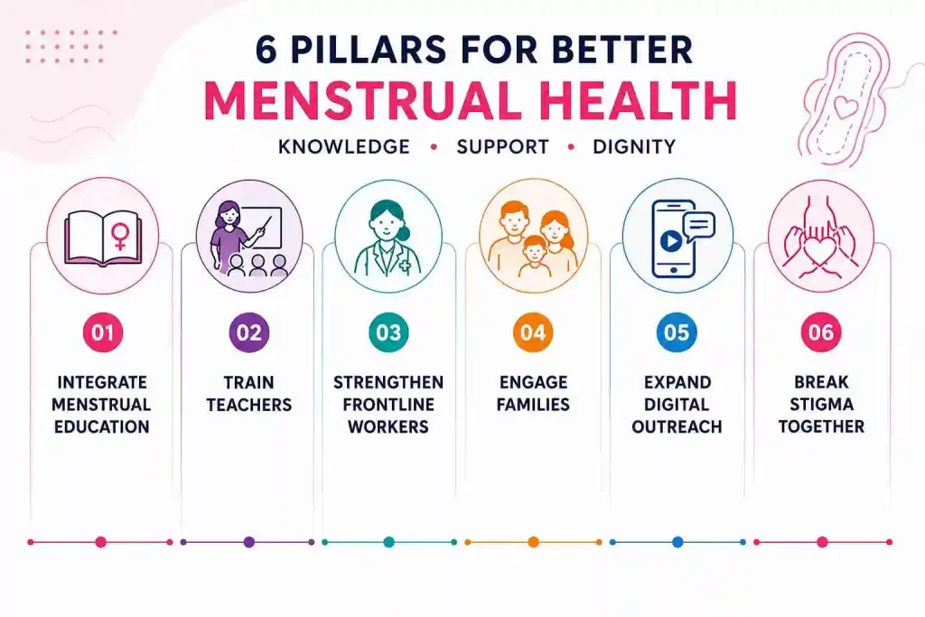 6 pillars of menstrual health