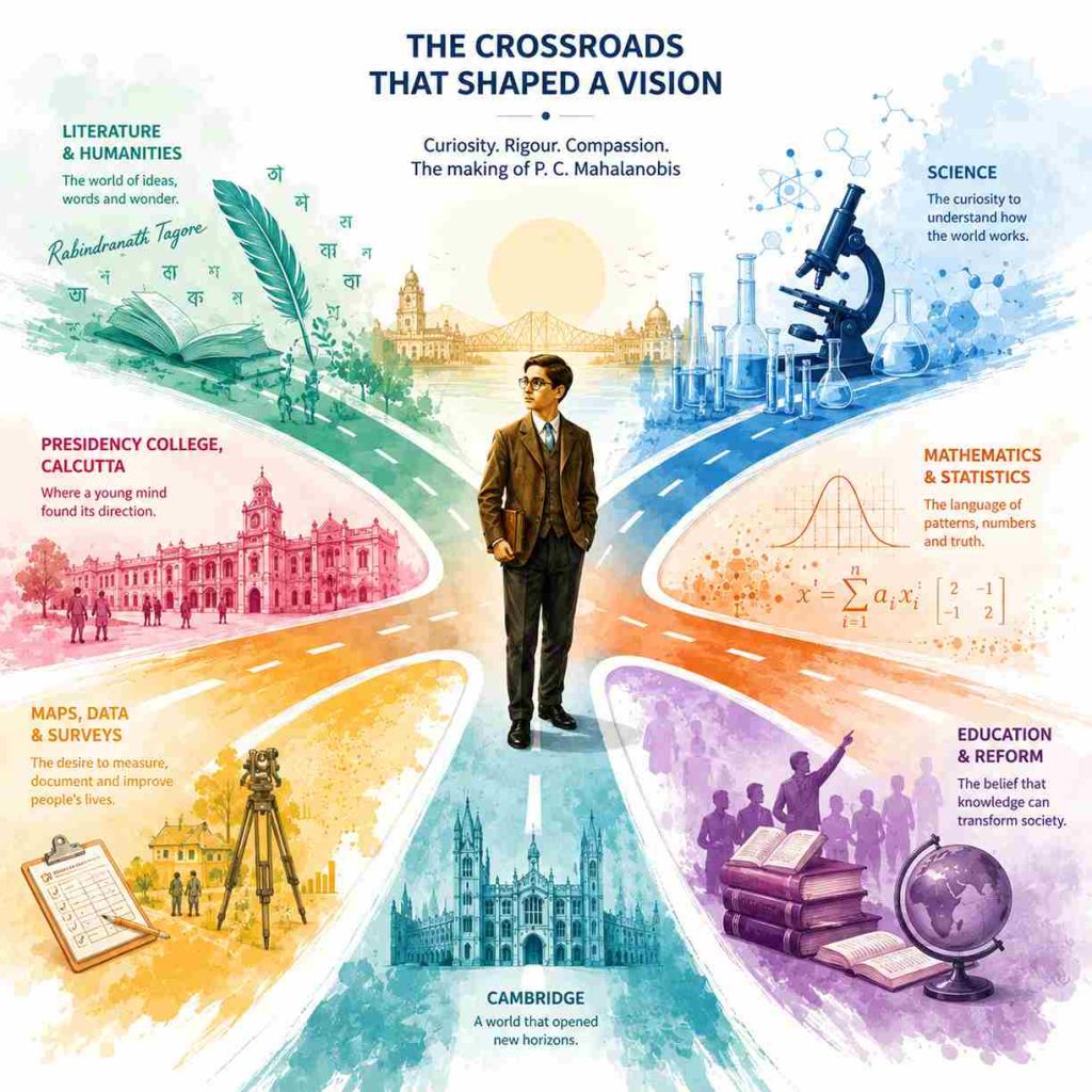 The crossroads of P. C. Mahalanobis