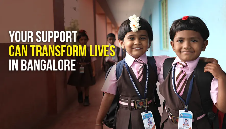 Donate for child education in Bangalore