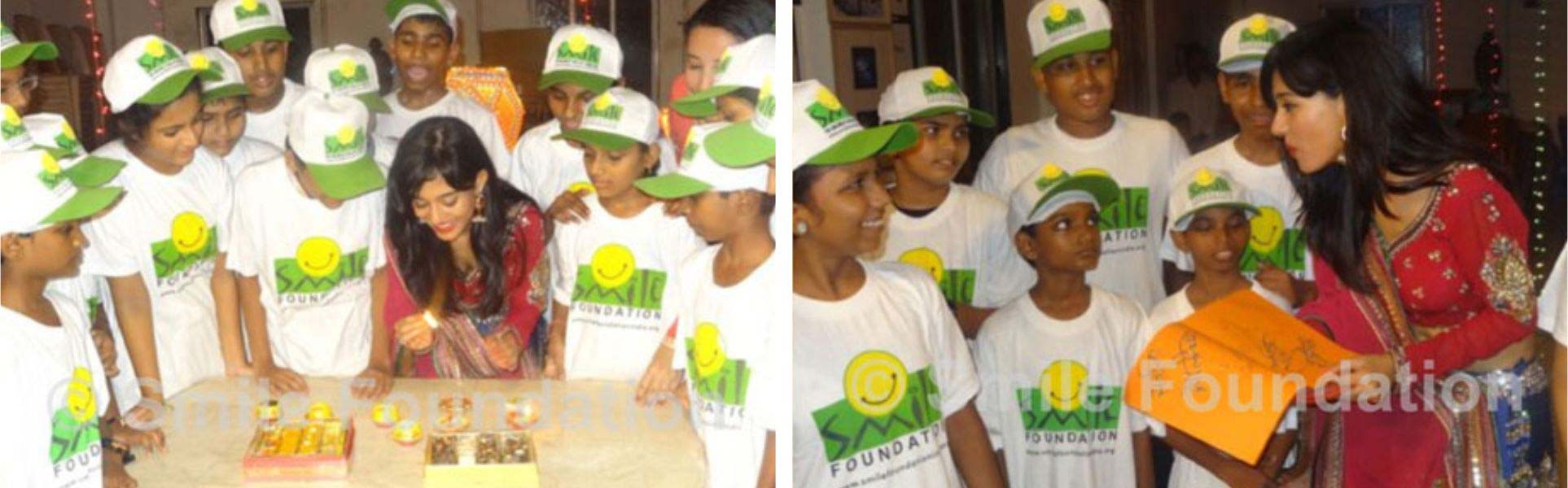 Amrita Rao celebrates Diwali with Smile kids