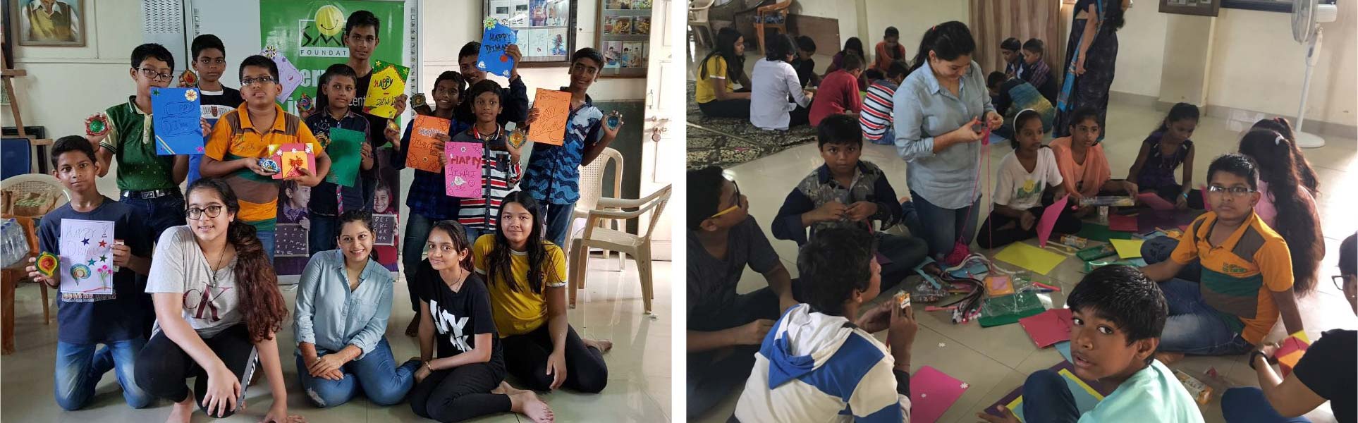 CFC Goodwill Ambassador Anushi Gundecha celebrates Diwali with children from Smile Foundation