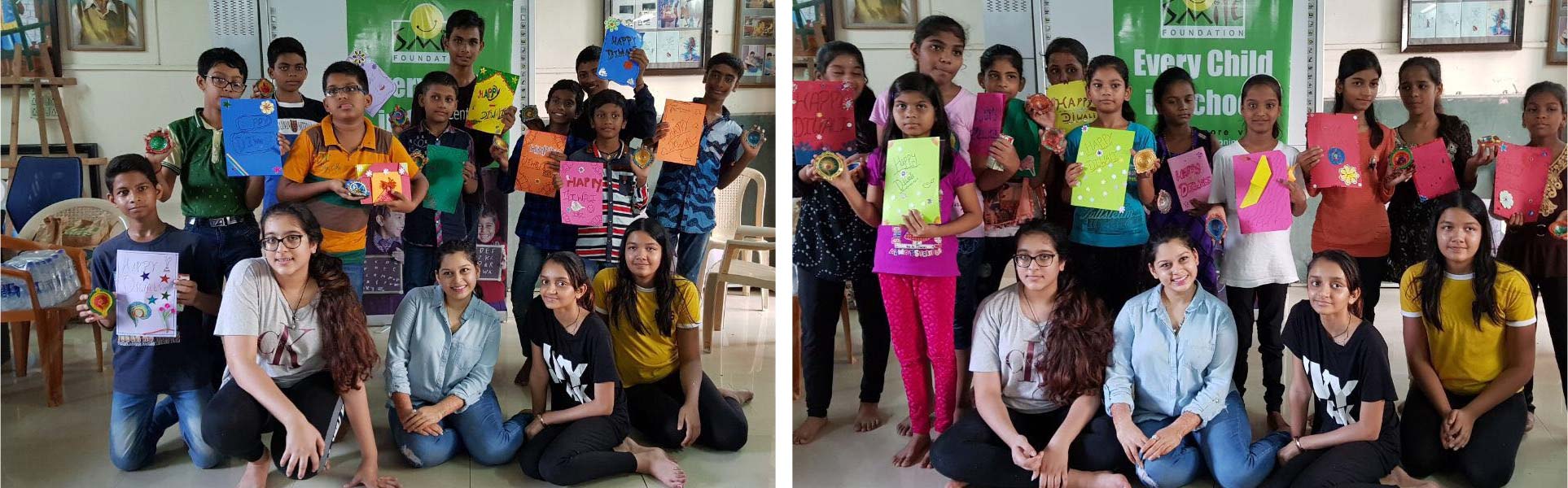 CFC Goodwill Ambassador Ms. Anushi Gundecha celebrates Diwali with Smile Foundation kids