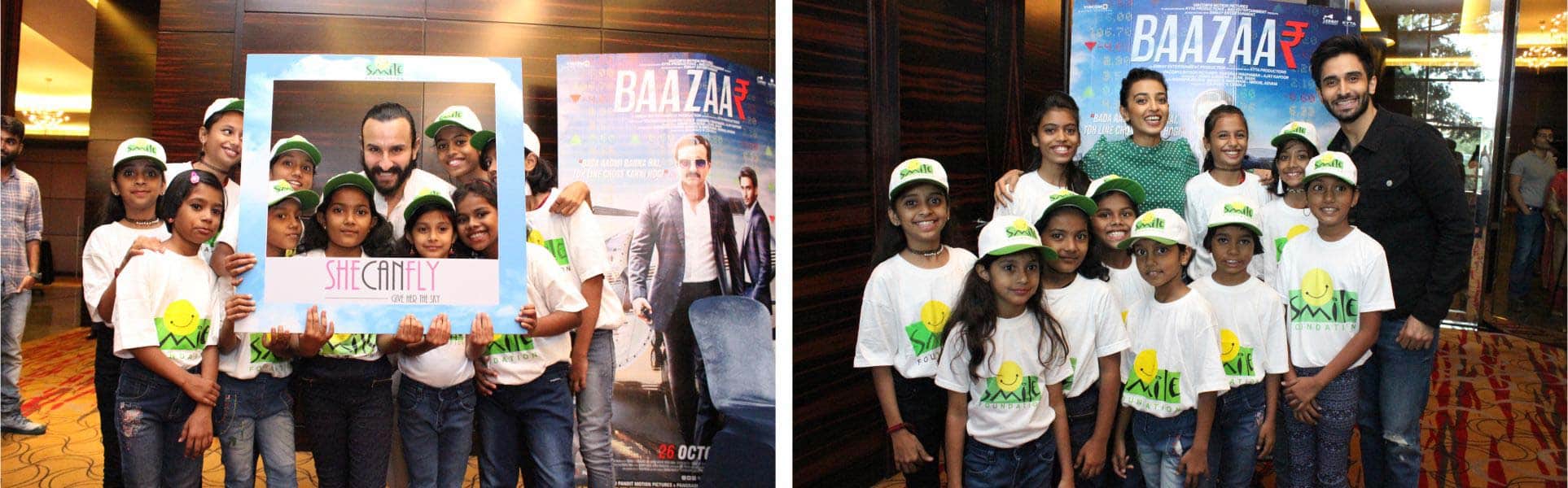 Baazar movie joins hands with Smile Foundation for the cause of child education
