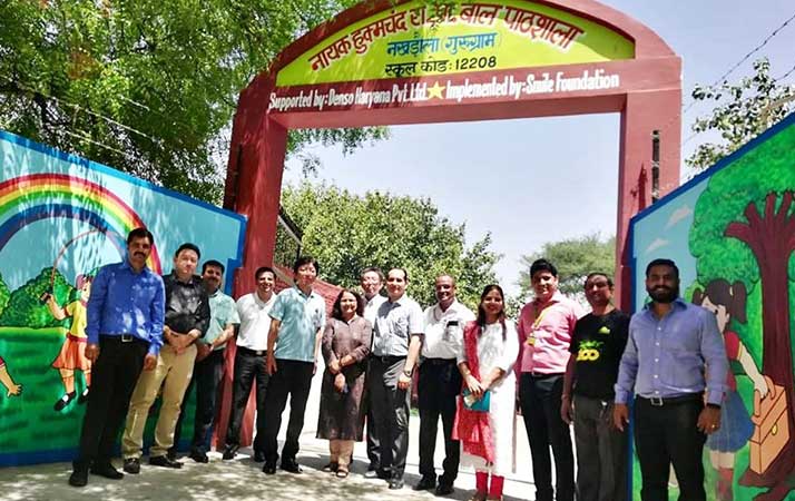 DENSO Haryana Pvt. Ltd collaborates with Smile Foundation to renovate school