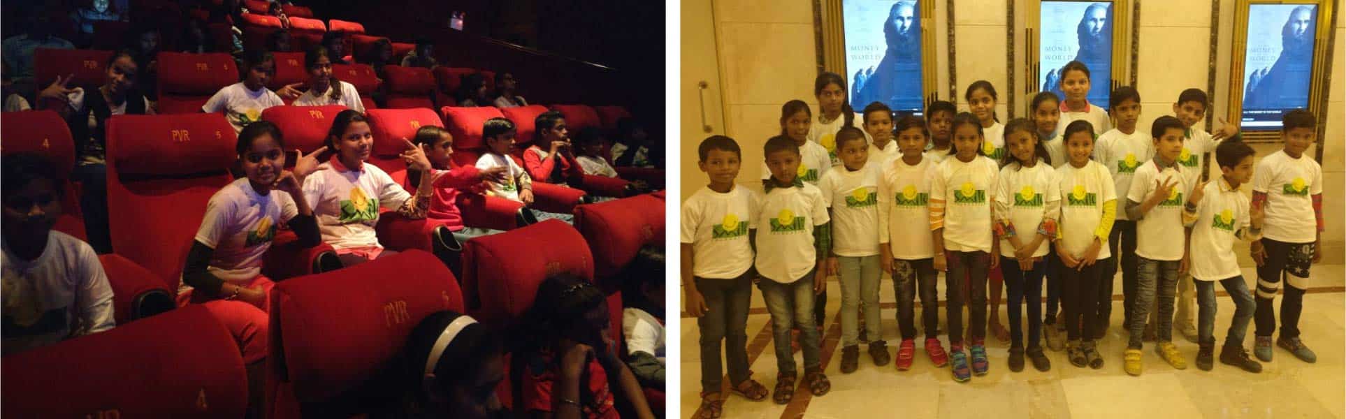 Movie screening for children of Mission Education centre