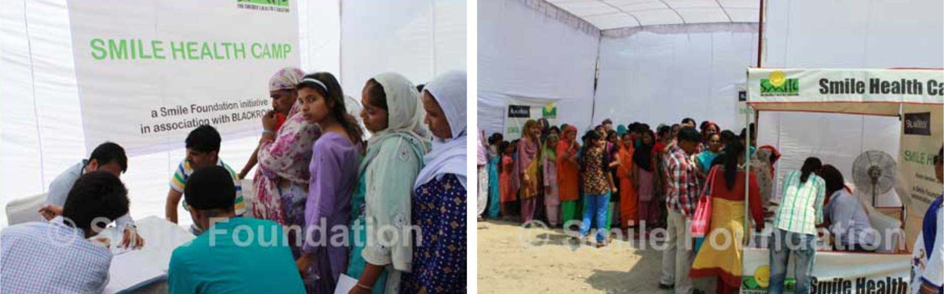 Health Camp at slum cluster in East Delhi