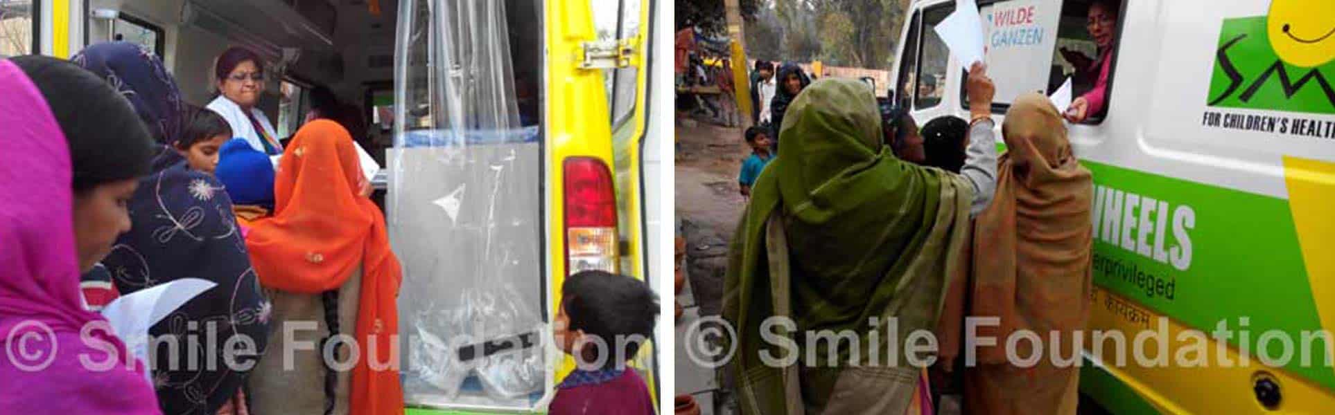 Mobile Health Clinic for underprivileged women in Delhi