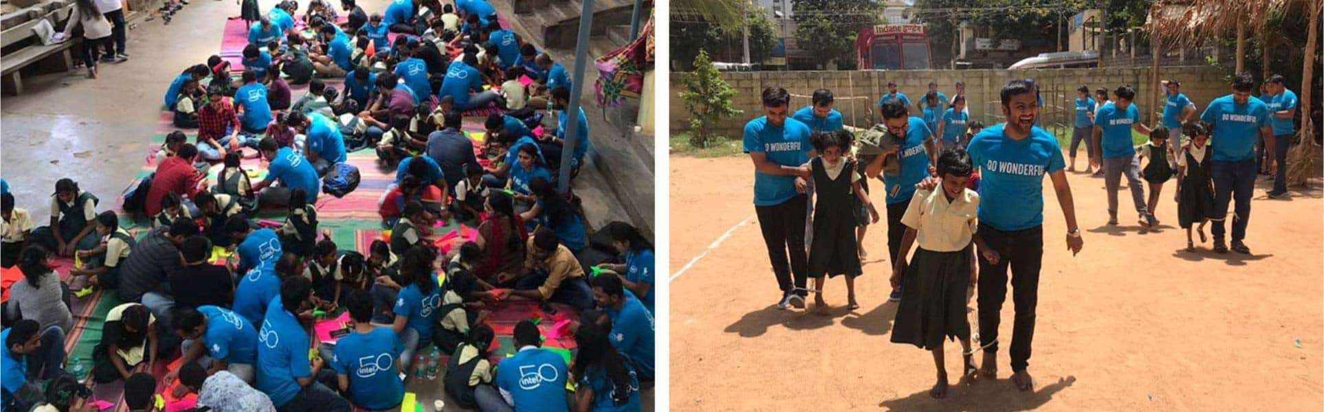 Intel Employees spend a fun day at Mission Education center