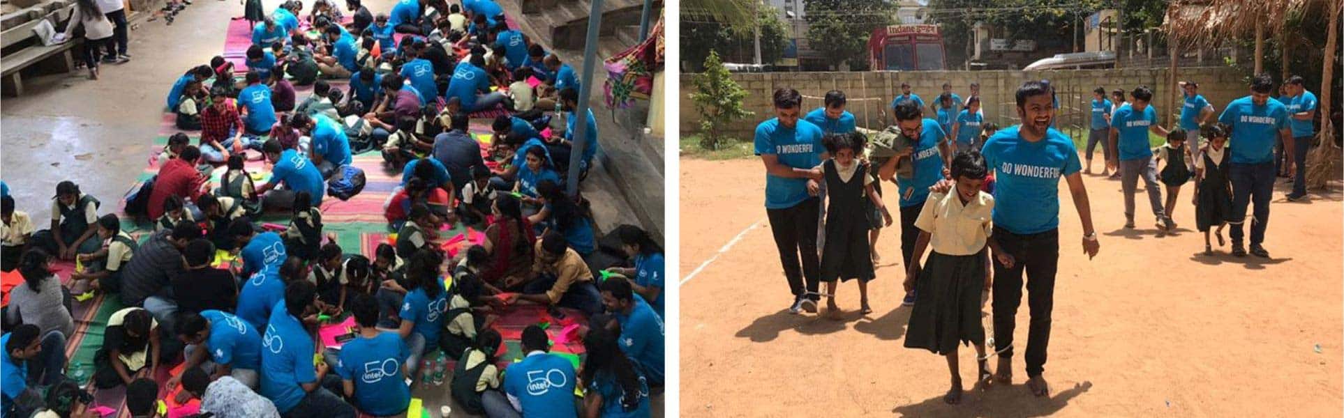 Intel Employees spend a fun day at Mission Education center