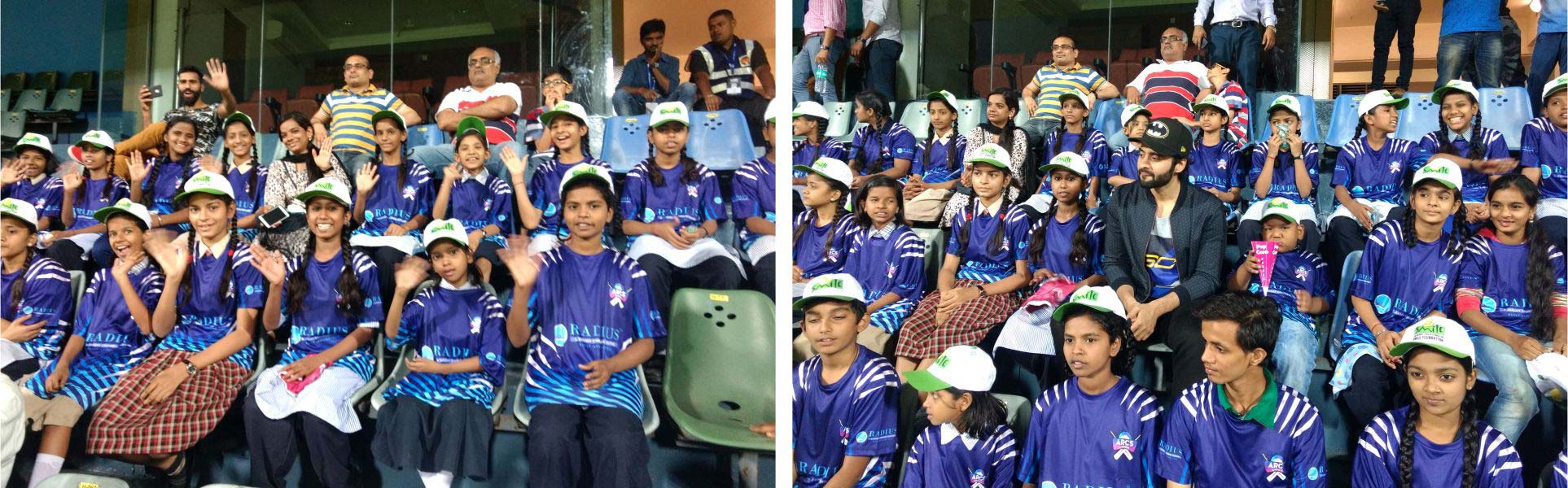 Jackky Bhagnani invites Smile children to watch a match of cricket