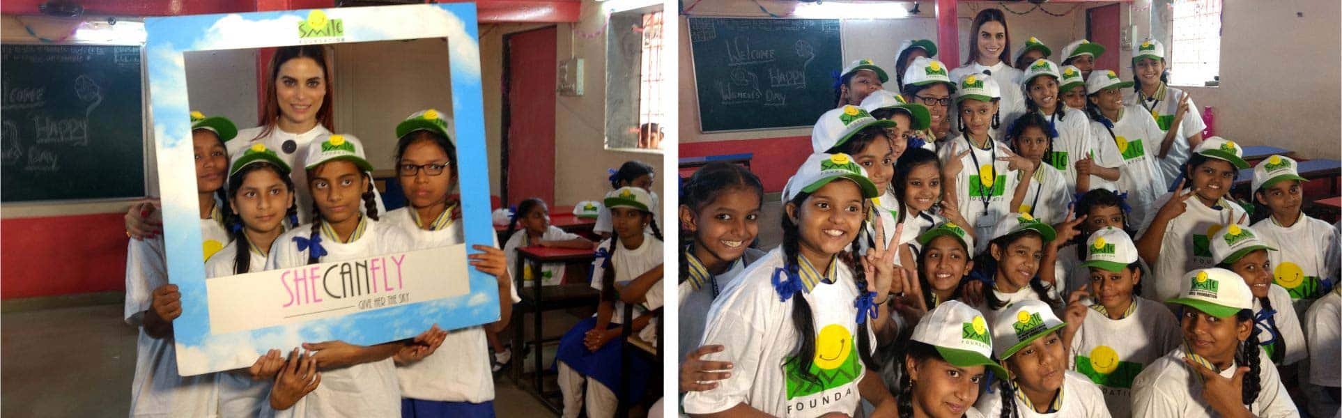 Actress Marina Kuwar celebrates Wome’s Day with Smile Foundation children