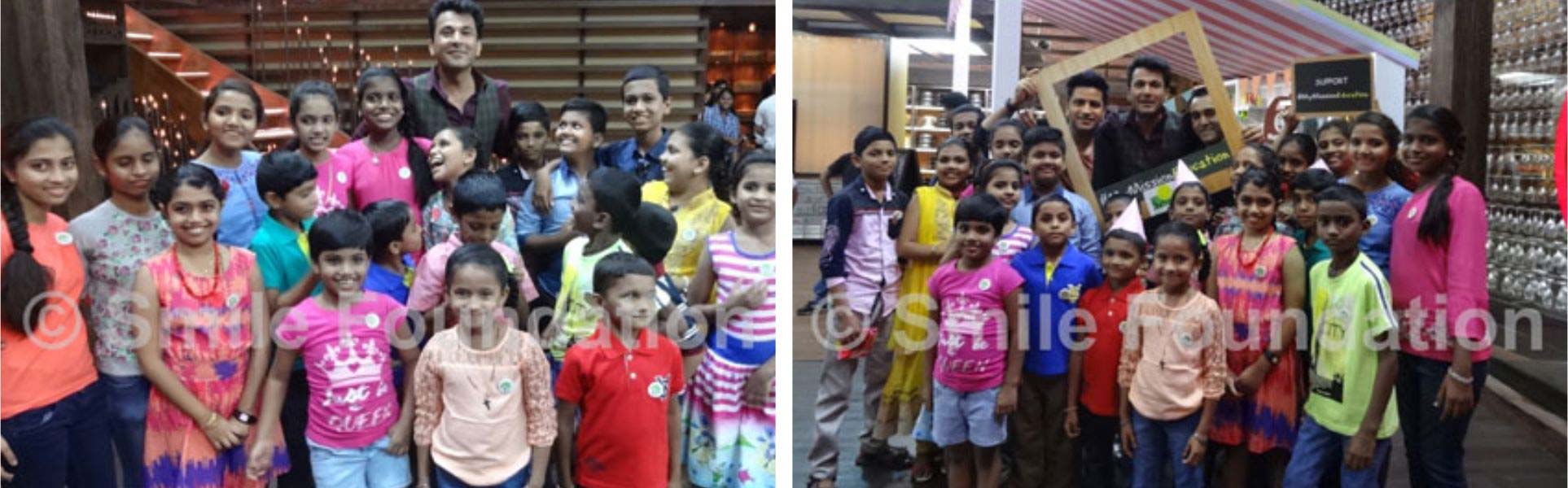 Smile Foundation kids meet chef Vikas Khanna