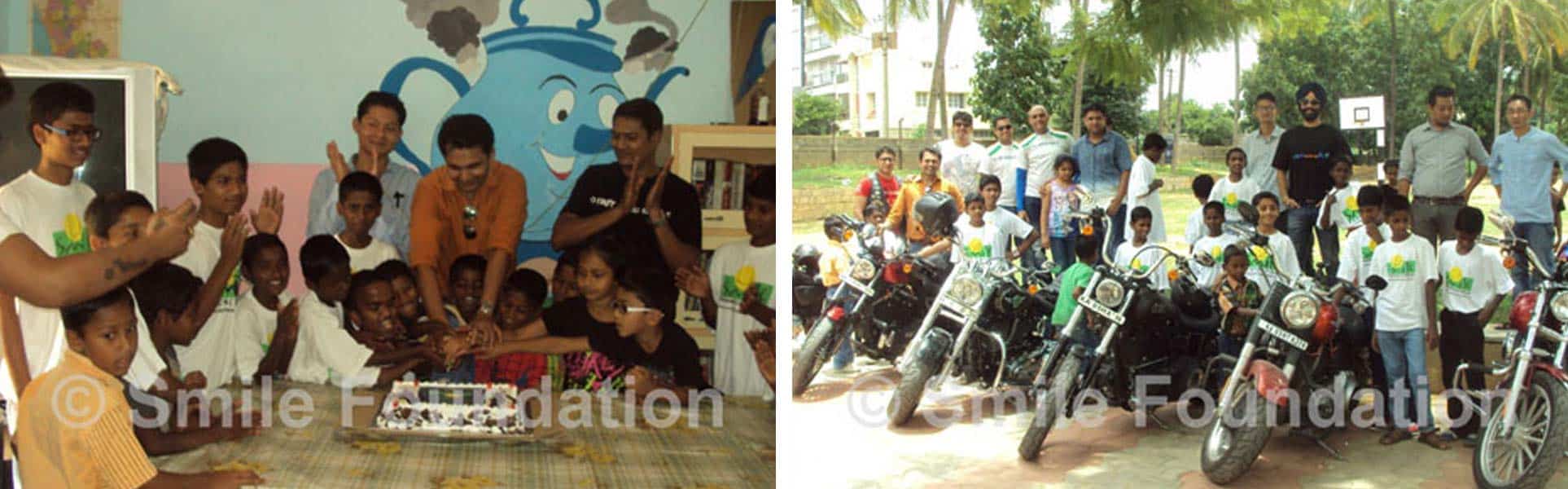 Riders Republic spend day with smile kids