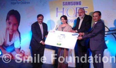 Smile Foundation becomes partner in the prestigious Samsung HOPE Project