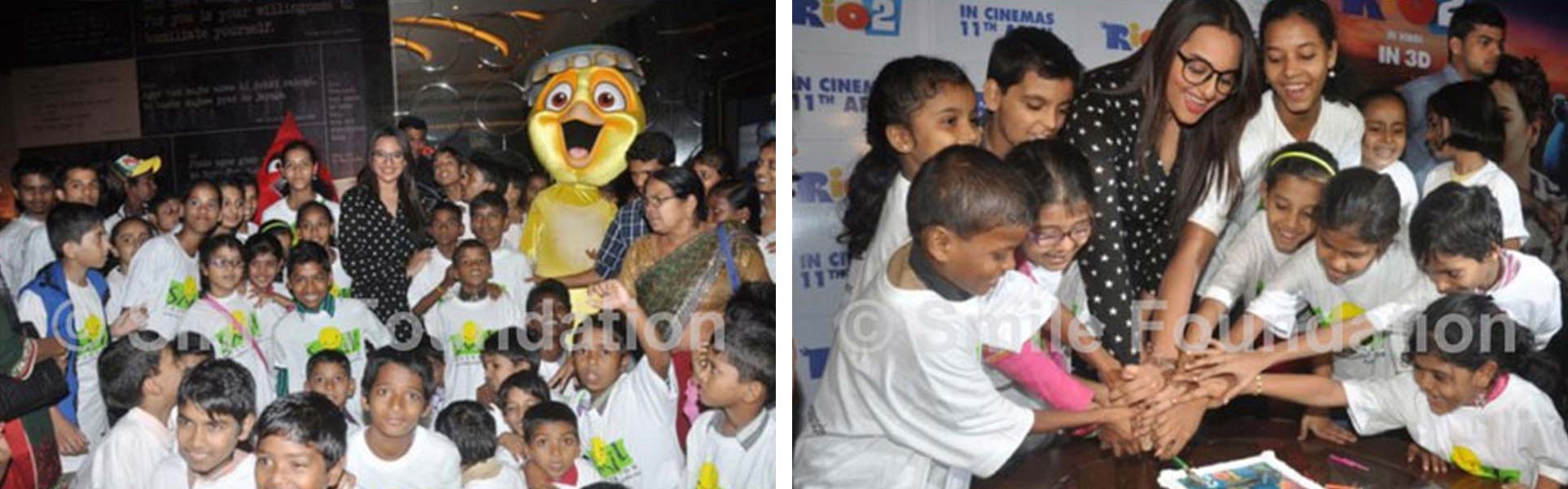 Sonakshi Sinha organizes special screening of Rio 2 for Smile kids