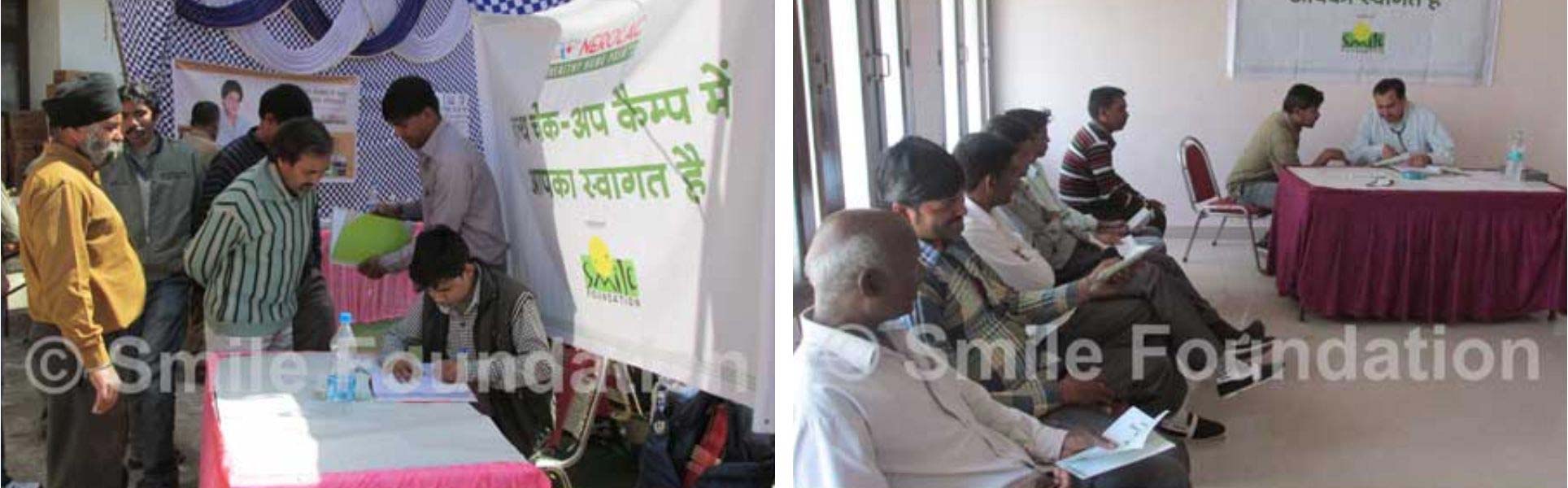 Special Health Camps for casual and daily wage labour across India