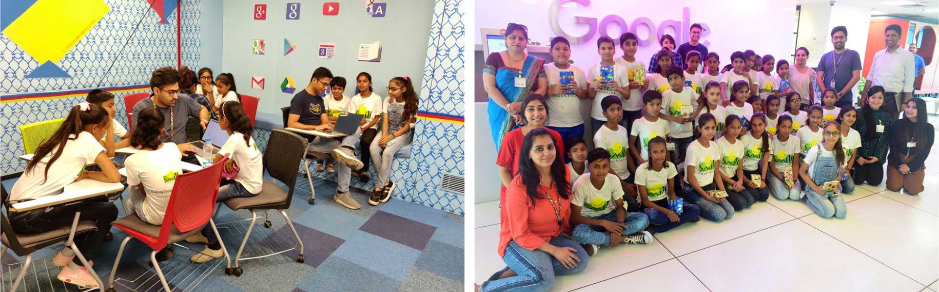 Underprivileged children from Mission Education centre have a blast at Google
