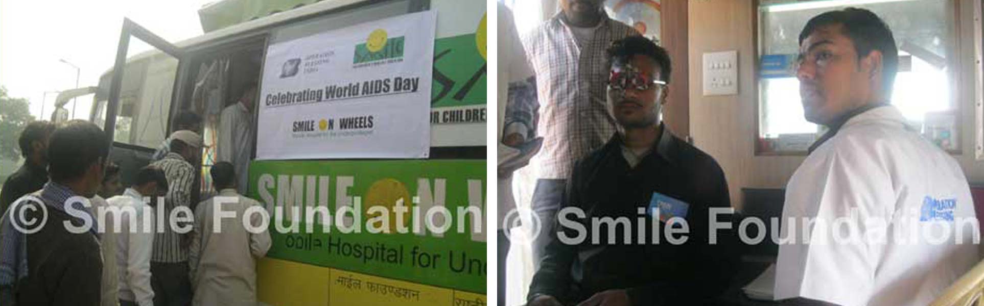 Sensitizing health camp by Smile Foundation for the truck drivers on the occasion of World AIDS Day