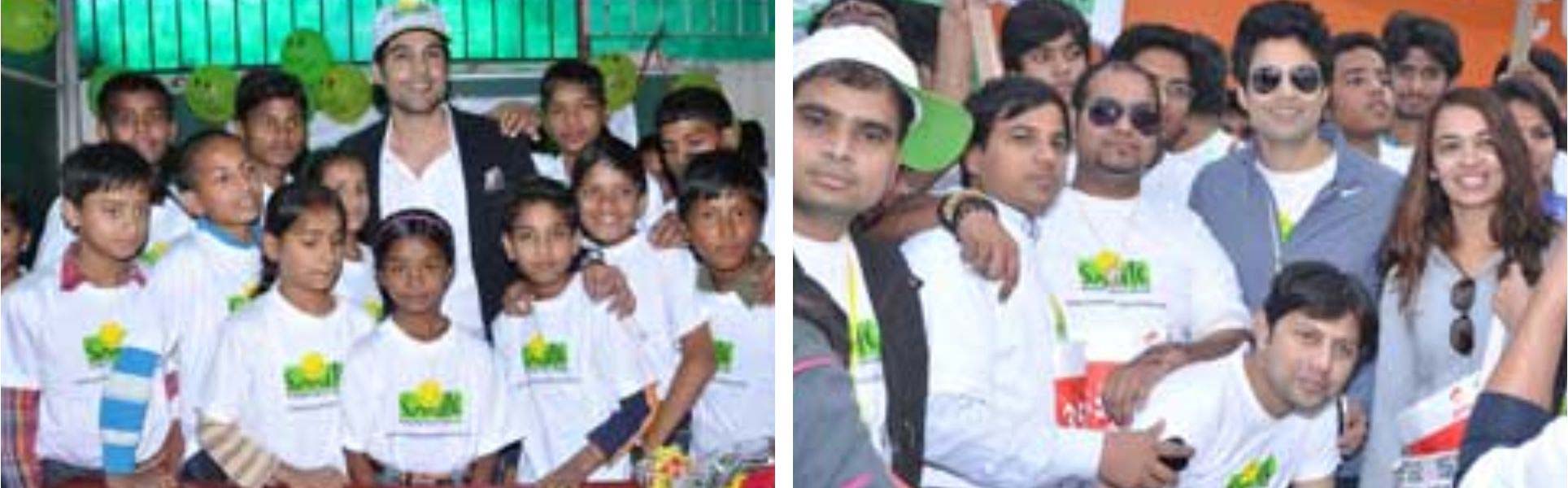 Rajeev Khandelwal became Smile's ambassador at the Airtel Delhi Half Marathon