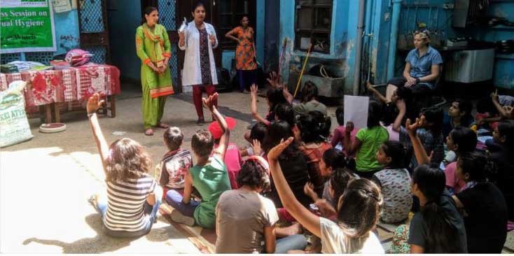 Special camp & awareness session on Menstrual Hygiene