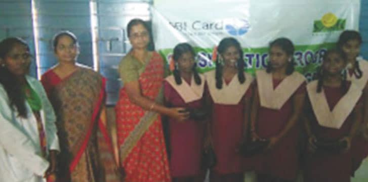 Sensitisation session on menstrual hygiene with adolescent girls in Chennai