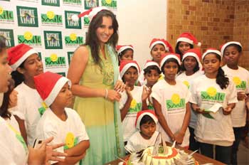 Sania promotes the spirit of sharing and caring