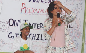 Priyanka Chopra spreads Smiles on International Girl Child Day