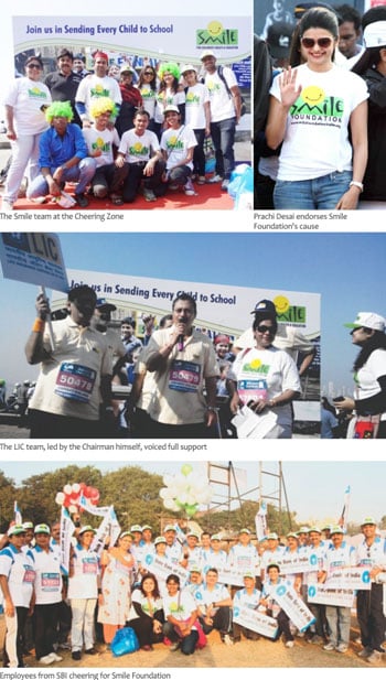 Smile Foundation runs the Standard Chartered Mumbai Marathon