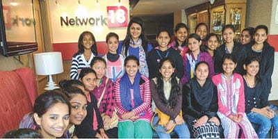 IBN 7 Network 18 invites Swabhiman scholars for a grooming session