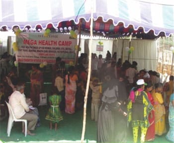 2500 benefit from mega health camp in Addagutta slum, Hyderabad