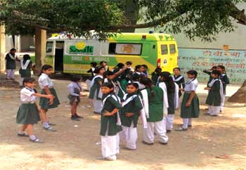 Smile on Wheels covers schools in Delhi