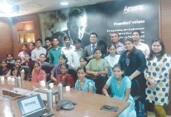 STeP students in Mumbai visit Amway