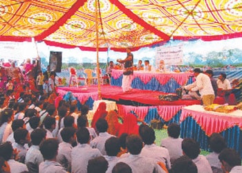Health Awareness spread through Folk Drama in Barmer