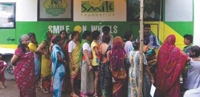 Special health camp for women from Mumbai slums