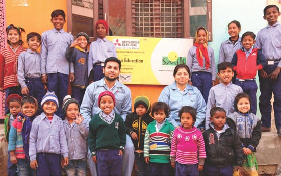 Mitsubishi Electric has been partnering with Smile Foundation for over two years now, to provide educational support to the hardest to reach children in urban slums.