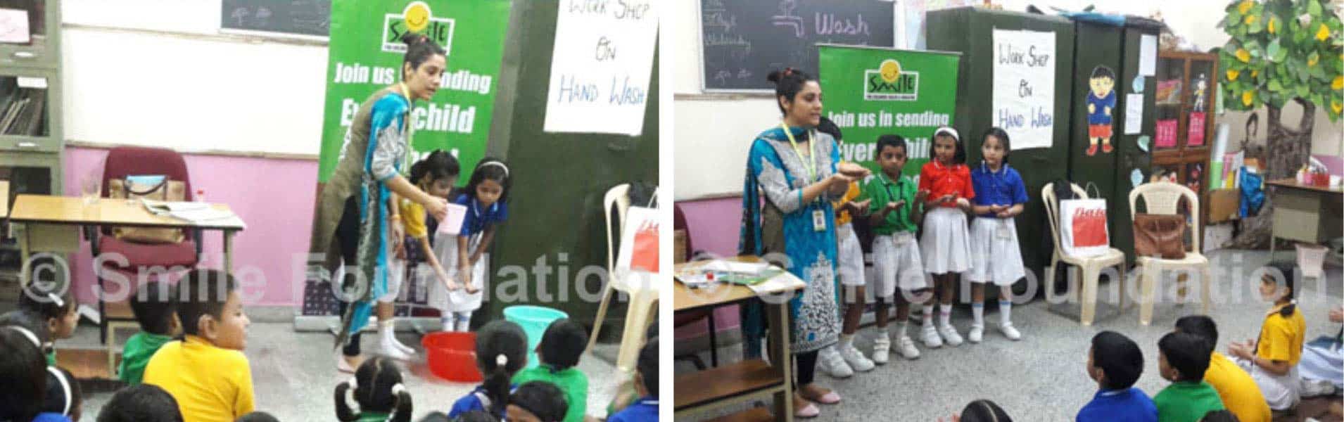 Hand-washing Workshop conducted at Army Public School