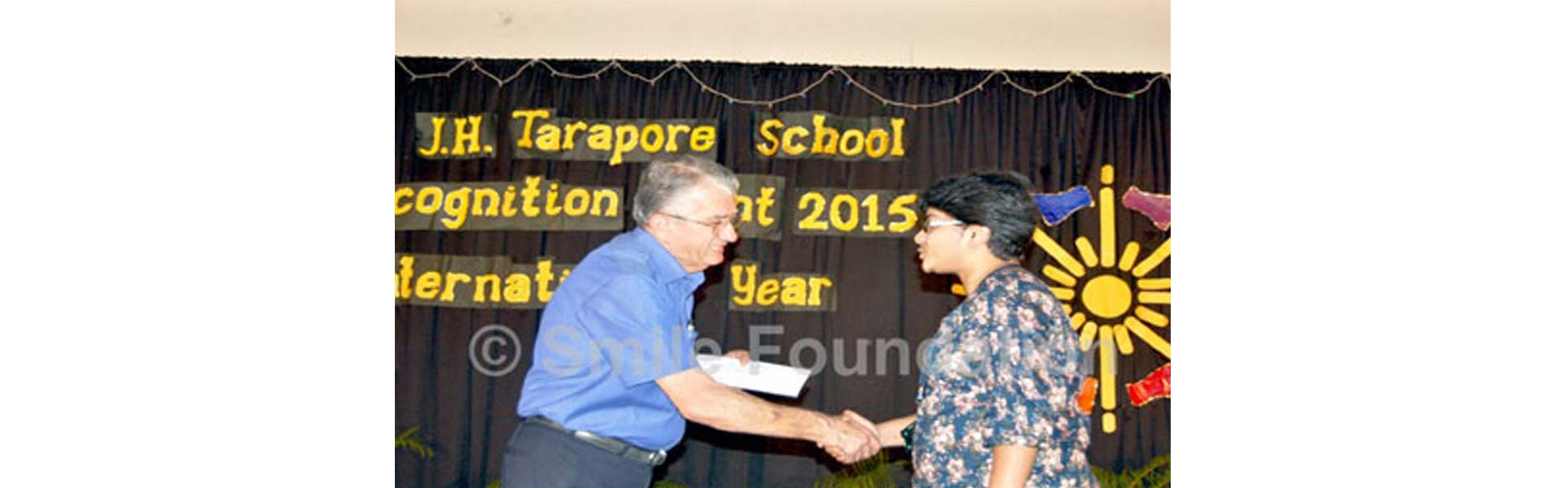 J.H. Tarapore School invites Smile Foundation to "Recognition Night"
