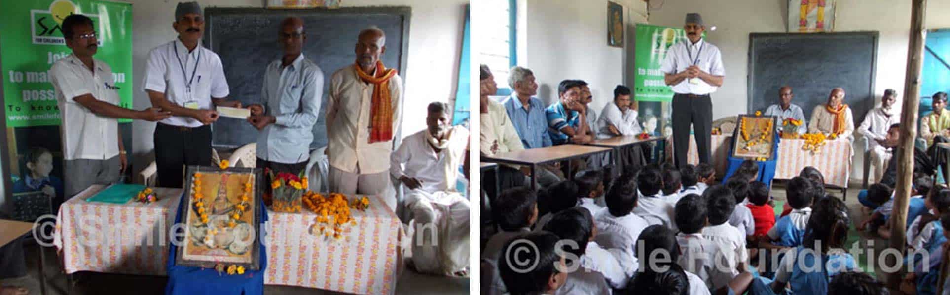 Reconstruction of classrooms in Gyandeep School