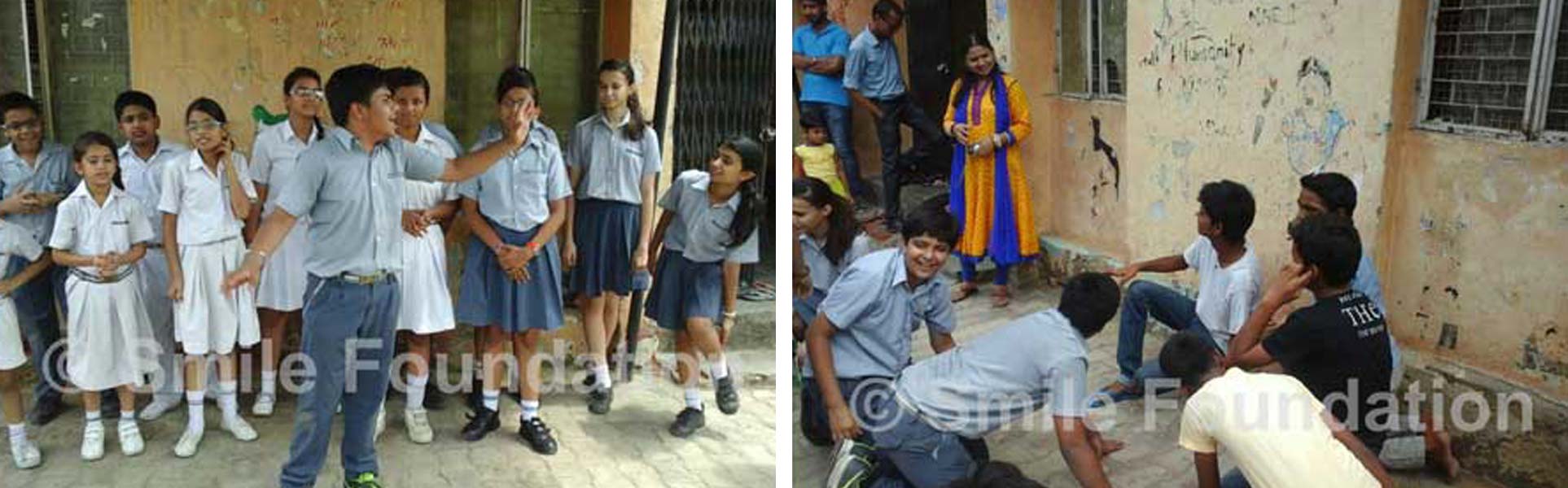 Rukmani Devi students spend a day with Smile kids