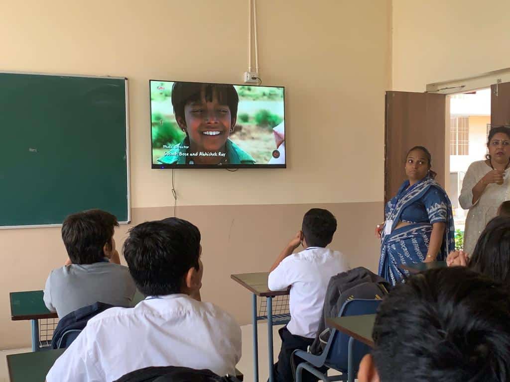 School Children at the movie screening